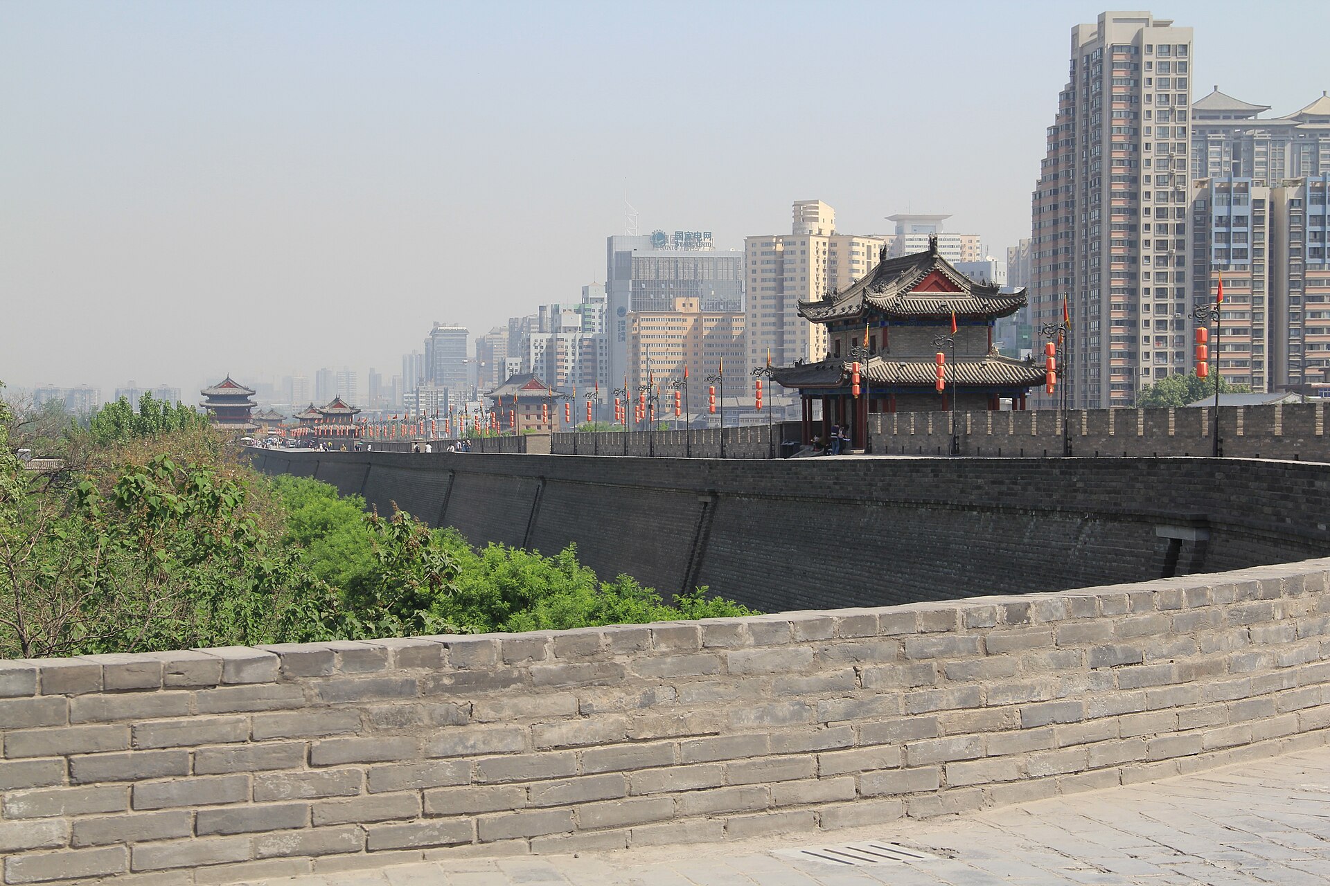 西安城墙与城市旅行场景